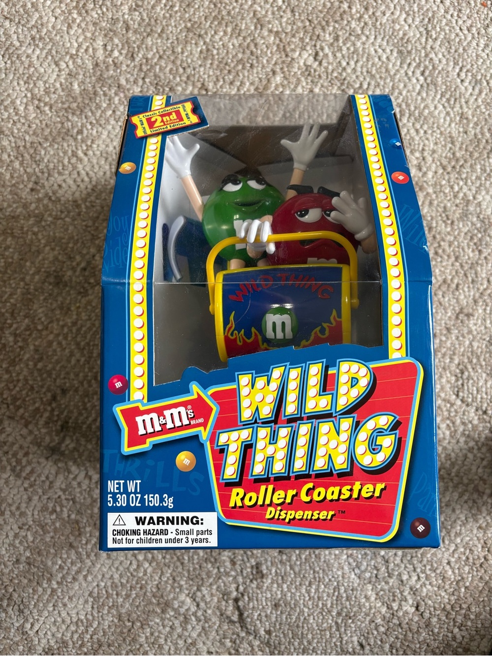 M&M'S Wild Thing Roller Coaster Dispenser - Red & Green